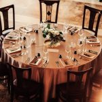 Fata de masa Best Cotton - rotunda cu diametrul 240 cm, Damasc Saten DeLux, 100% bumbac, ciocolata - imagine 5