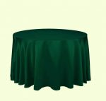 Fata de masa Best Cotton - rotunda cu diametrul 240 cm, Damasc Saten DeLux, 100% bumbac, verde smarald - imagine 4