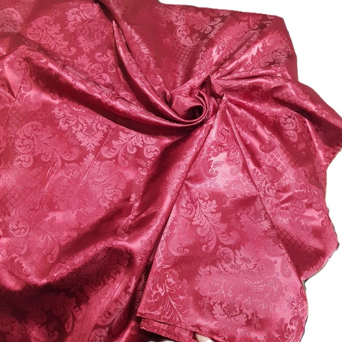 Fata de masa Best Cotton - Jacquard sedef, decor oriental, bordeaux - imagine 3