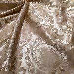 Fata de masa Best Cotton - Jacquard sedef, decor oriental, champagne - imagine 3