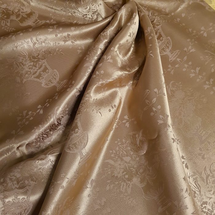 Fata de masa Best Cotton - Jacquard sedef, decor oriental, cappuccino - imagine 3