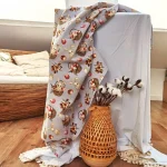 Fata de masa Best Cotton - Paste, 160x160 cm, 100% bumbac, tesatura gofrata, gri 2