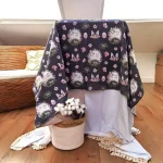 Fata de masa Best Cotton - Paste, 160x160 cm, 100% bumbac, tesatura gofrata, gri antracit - imagine 2