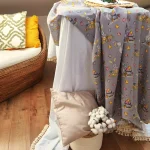 Fata de masa Best Cotton - Paste, 160x160 cm, 100% bumbac, tesatura gofrata, gri 1