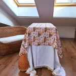 Fata de masa Best Cotton - Paste, 160x160 cm, 100% bumbac, tesatura gofrata, roz 1 - imagine 3