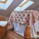 Fata de masa Best Cotton - Paste, 160x160 cm, 100% bumbac, tesatura gofrata, roz 1 - imagine 2