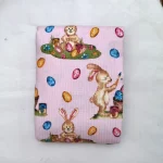 Napron decorativ pentru masa Best Cotton - Paste, 46x160 cm, 100% bumbac, tesatura gofrata, roz 1 - imagine 5