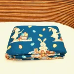 Napron decorativ pentru masa Best Cotton - Paste, 55x180 cm, 100% bumbac, tesatura gofrata, aquamarine 1 - imagine 4