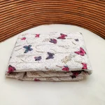 Fata de masa Best Cotton - Paste, 160x160 cm, 100% bumbac, tesatura gofrata, fluturi fuxia - imagine 4