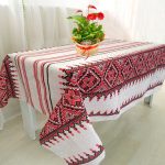 Fata de masa Best Cotton- Rustic, 100% bumbac, cu motive traditionale, T18