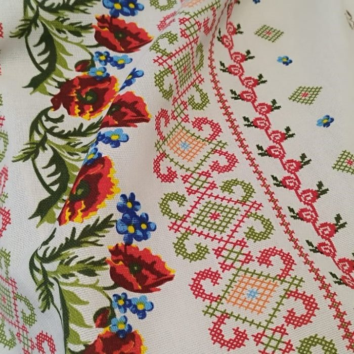 Fata de masa Best Cotton- Rustic, 100% bumbac, cu motive traditionale, T28 - imagine 5