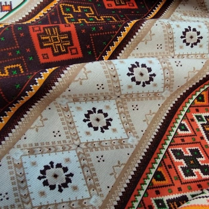 Fata de masa Best Cotton- Rustic, 100% bumbac, cu motive traditionale, T25 - imagine 2