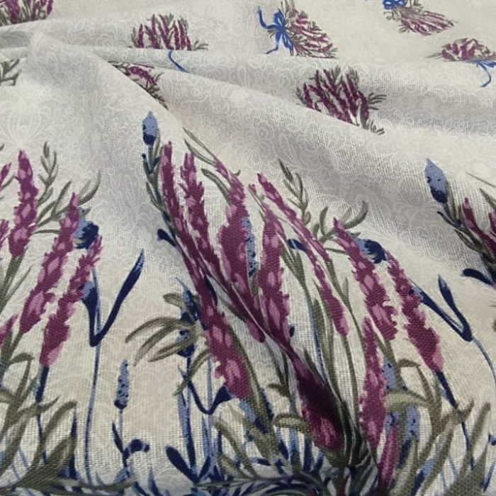 Fata de masa Best Cotton- Rustic, 100% bumbac, cu motive florale, T23 - imagine 2