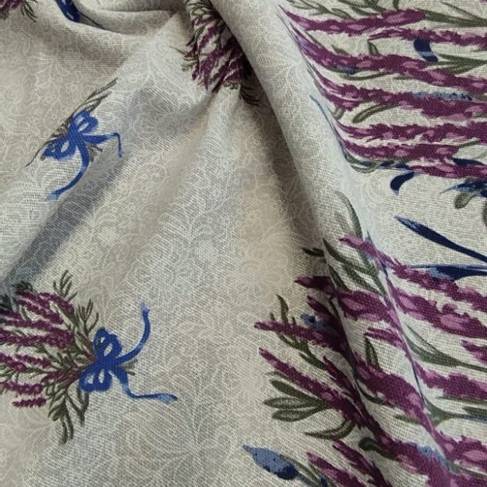 Fata de masa Best Cotton- Rustic, 100% bumbac, cu motive florale, T23 - imagine 3