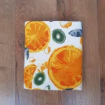 Fata de masa Best Cotton Exotic - 100% bumbac, creton, decor portocale si kiwi - imagine 2