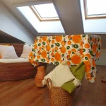 Fata de masa Best Cotton Exotic - 100% bumbac, creton, decor portocale si kiwi