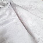 Fata de masa Best Cotton - Jacquard sedef, decor oriental, alb - 4 - imagine 3
