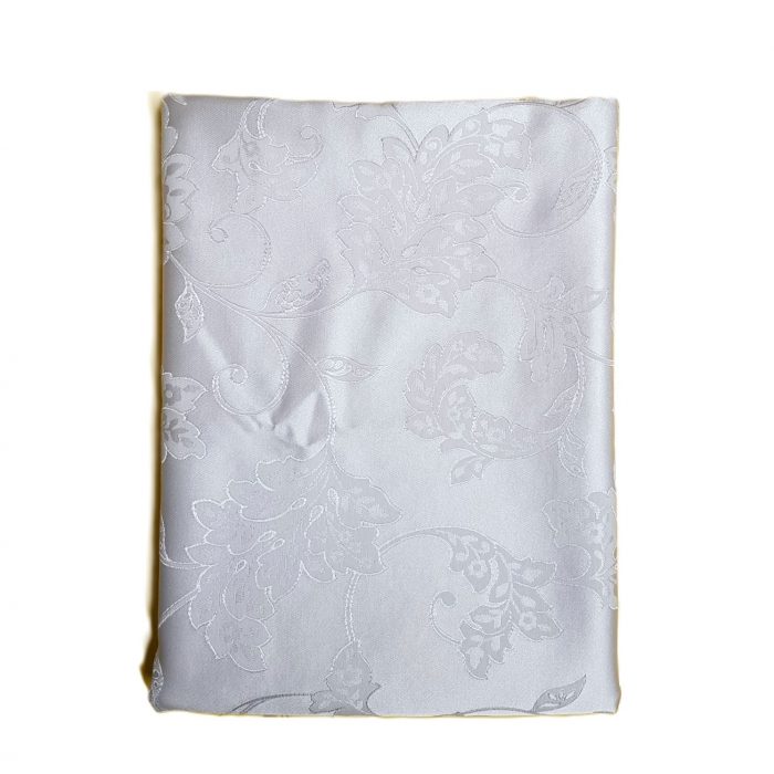 Fata de masa Best Cotton - Jacquard sedef, decor oriental, alb - 4 - imagine 2