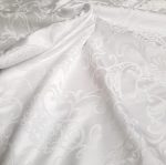 Fata de masa Best Cotton - Jacquard sedef, decor oriental, alb - 1 - imagine 3