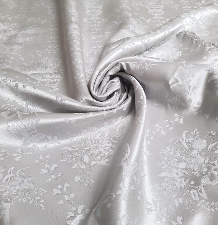 Fata de masa Best Cotton - Jacquard sedef, decor oriental, silver - imagine 4