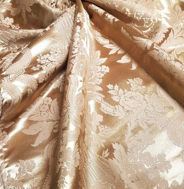 Fata de masa Best Cotton - Jacquard sedef, decor oriental, coniac - imagine 4