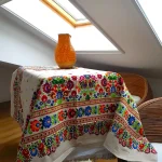 Fata de masa Best Cotton- Rustic, 100% bumbac, cu motive traditionale, T33