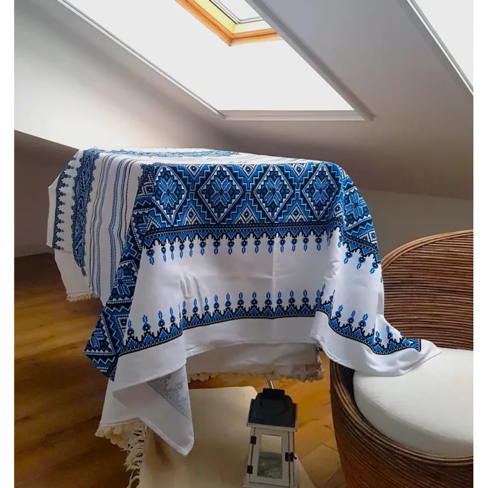 Fata de masa Best Cotton- Rustic, 100% bumbac, cu motive traditionale, T32 - imagine 2