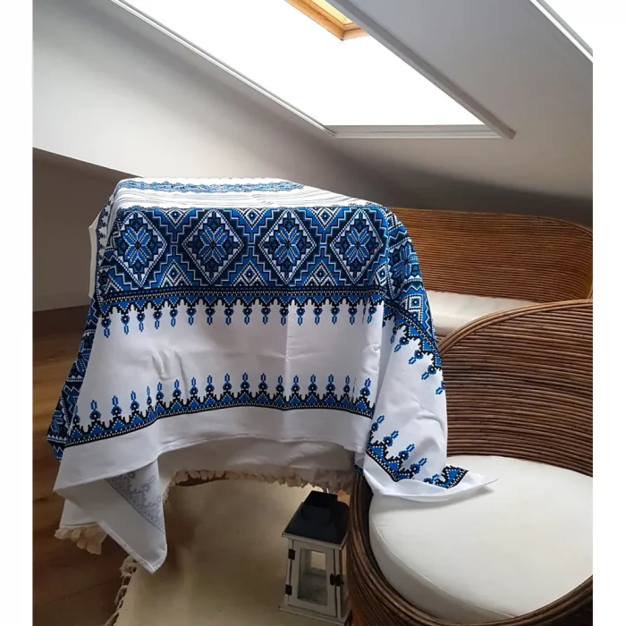 Fata de masa Best Cotton- Rustic, 100% bumbac, cu motive traditionale, T32 - imagine 3