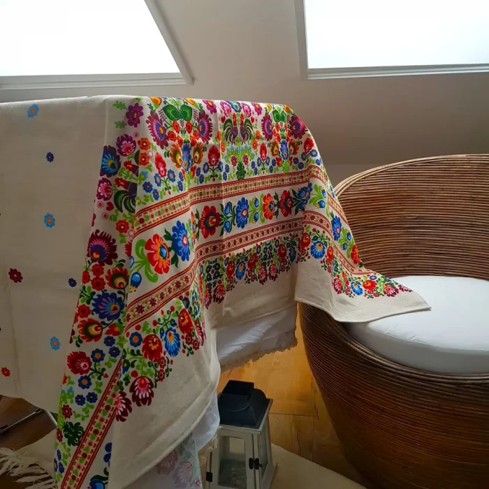 Fata de masa Best Cotton- Rustic, 100% bumbac, cu motive traditionale, T33 - imagine 4