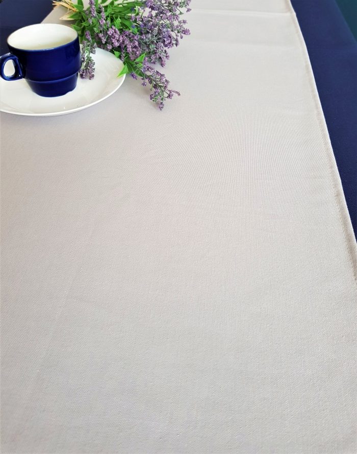Napron uni pentru masa Best Cotton - 45x180 cm, creton, 100% bumbac , gri - imagine 5