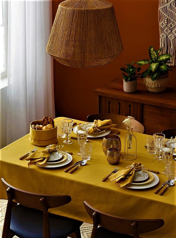 Fata de masa Best Cotton - Delice Ocru, 100% bumbac - imagine 2