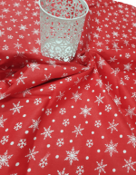 Fata de masa Best Cotton decor Craciun, 100% Bumbac, 150x150 cm, 04