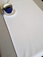 Fata de masa gri cu napron alb uni Best Cotton Winter 20 - creton, 180x220 cm + 45x180 cm, 100% bumbac - imagine 5