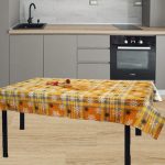 Fata de masa Best Cotton Snow - 160x160 cm, 100% bumbac , caramel cu motive de Craciun - imagine 4