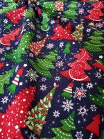 Fata de masa Best Cotton Winter 16 - 180x220 cm, 100% bumbac , albastru cu motive de Craciun - imagine 3