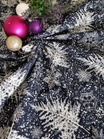 Fata de masa Best Cotton Winter 08 - 180x220 cm, 100% bumbac , albastru cu motive de Craciun - imagine 3