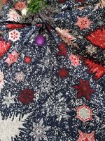 Fata de masa Best Cotton Winter 07 - 180x220 cm, 100% bumbac , albastru cu motive de Craciun - imagine 3