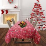 Fata de masa Best Cotton decor Craciun, 100% Bumbac, 150x220 cm, 10 - imagine 2