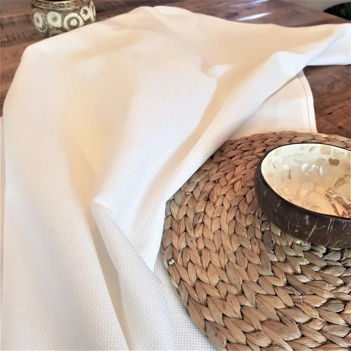 Napron Best Cotton - 35x150 cm, 100% bumbac , etamina, alb - imagine 14