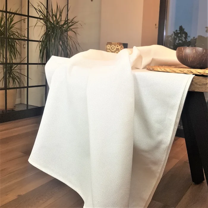 Napron Best Cotton - 35x150 cm, 100% bumbac , etamina, alb - imagine 15