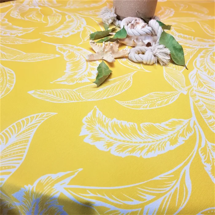 Fata de masa Best Cotton Exotic - 100% bumbac, creton, decor frunze - imagine 5