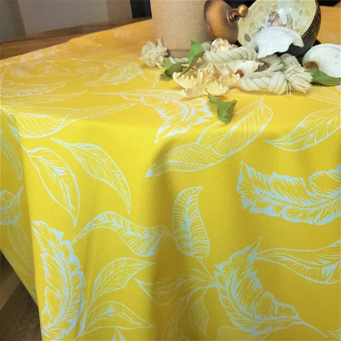 Fata de masa Best Cotton Exotic - 100% bumbac, creton, decor frunze - imagine 4