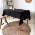 Fata de masa Best Cotton - Delice Negru, 100% bumbac