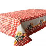 Fata de masa Best Cotton - Picnic, 100% Bumbac, 150x220 cm, Rosu