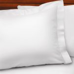 Lenjerie de pat Best Cotton Hotel King Size, 100% bumbac, Damasc DeLux Saten, alb - imagine 2