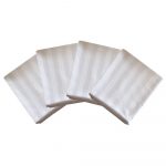 Fata de masa Best Cotton - 120x150 cm, 100% bumbac, damasc cu latime dungi 1 cm, alb - imagine 4