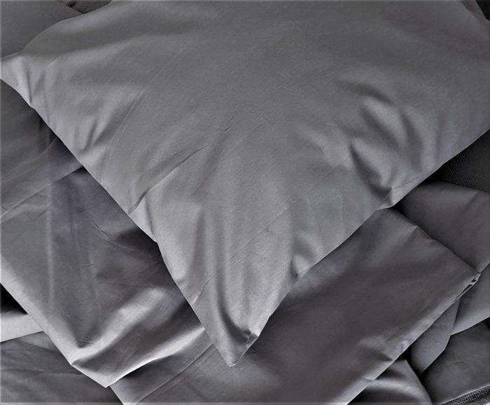 Set 2 Fete de perna Best Cotton, 100% bumbac, ranforce color uni,  dimensiunea 40x40 cm, gri - imagine 3