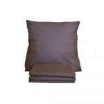 Set 2 Fete de perna Best Cotton, 100% bumbac, ranforce color uni, dimensiunea 40x40 cm, maro - imagine 2