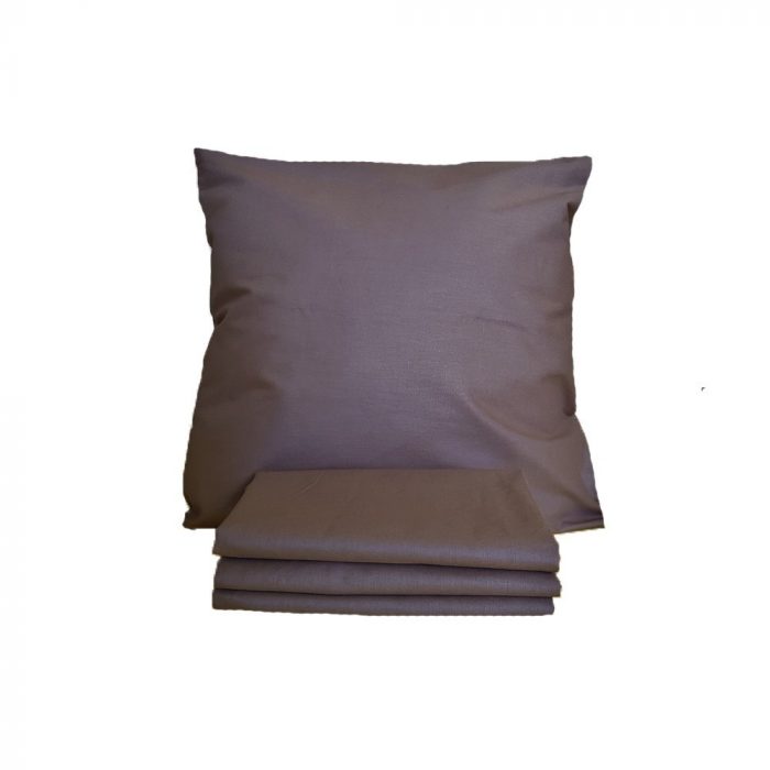 Set 2 Fete de perna Best Cotton, 100% bumbac, ranforce color uni, dimensiunea 40x40 cm, maro - imagine 2