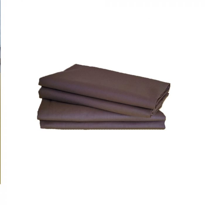 Cearceaf pentru pilota Best Cotton, 100% bumbac, ranforce color uni,  dimensiunea 200x220 cm, maro - imagine 5